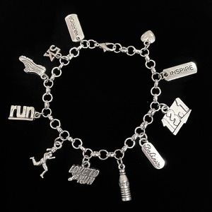 Runner Charm Bracelet Running Charms
